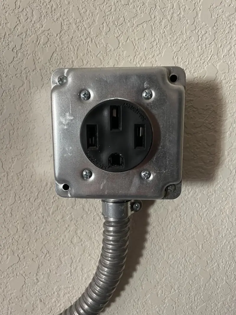 NEMA 14-50 outlet installed for Smart Home Electrical in Mountain Green